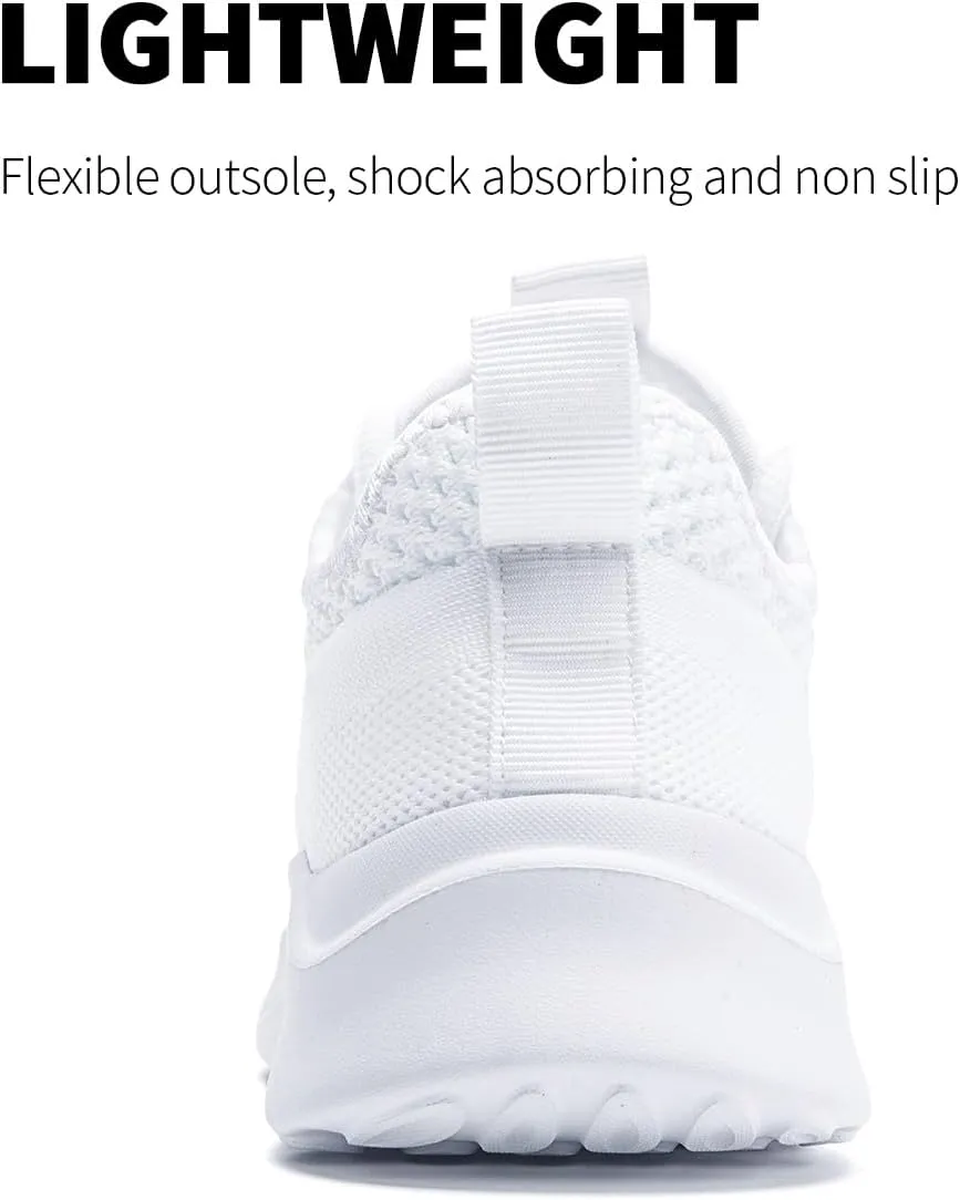 Mens Slip On Sport Running Walking Sneakers Non Slip Lightweight Breathable Knitted mesh Shoes Outdoor Working Casual for Men