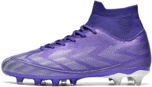 Men's Soccer Shoes Football Cleats High-Tops Lace-Up Non-Slip Spikes Indoor Outdoor TF Turf Futsal Running Sports Athletic Baseball Lacrosse Sneaker