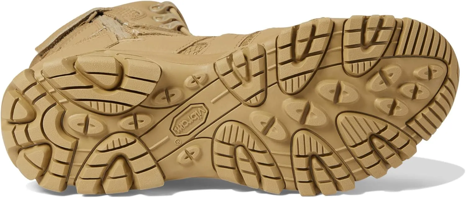 Merrell Men's Moab 3 8 Zip Tactical Waterproof Boots, Durable & Comfortable Coated Leather Combat Hiking Shoes