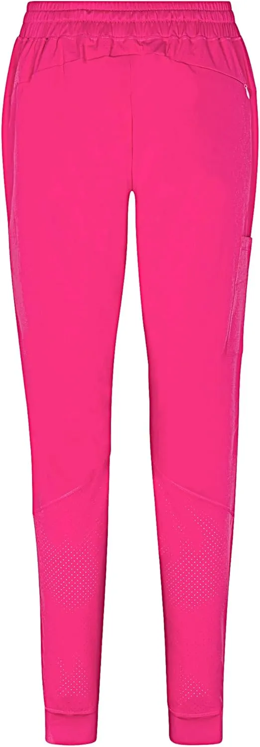 Natural Uniforms Womens Cool Stretch Jogger Scrub Set with Regular and Petite Sizes
