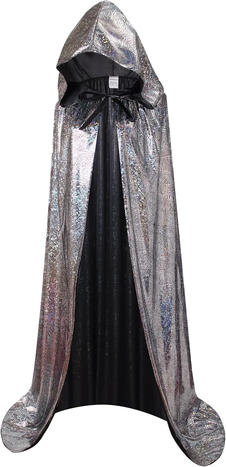 OurLore Unisex Full Length Hooded Cape Halloween Christmas Cloak