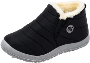 Slip on Winter Boots for Women Tall Snow Boots Women Size 9 Wide Calf Winter Booties for Women 2023 Womens Winter Fur Boots 8.5 Waterproof Womens Boots Lightweight