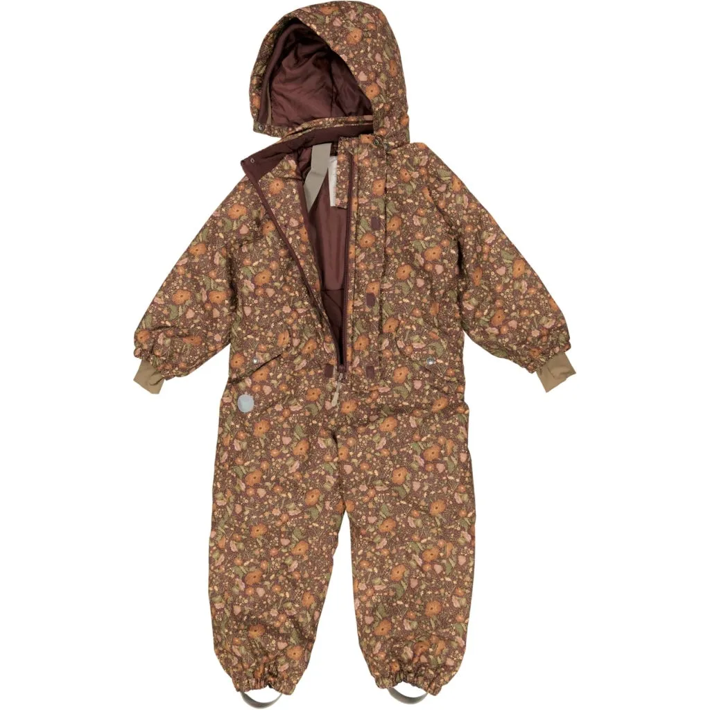 Snowsuit Miko Tech - maroon flowers