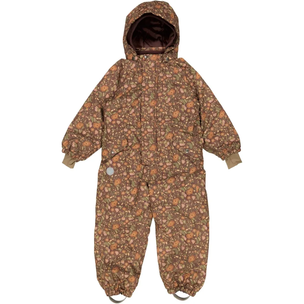 Snowsuit Miko Tech - maroon flowers