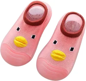 Sock Shoes Toddler,Autumn Winter Boys Girls Floor Socks Shoes Non Slip Cute Cartoon Duck Pattern Baby Girl Shoes