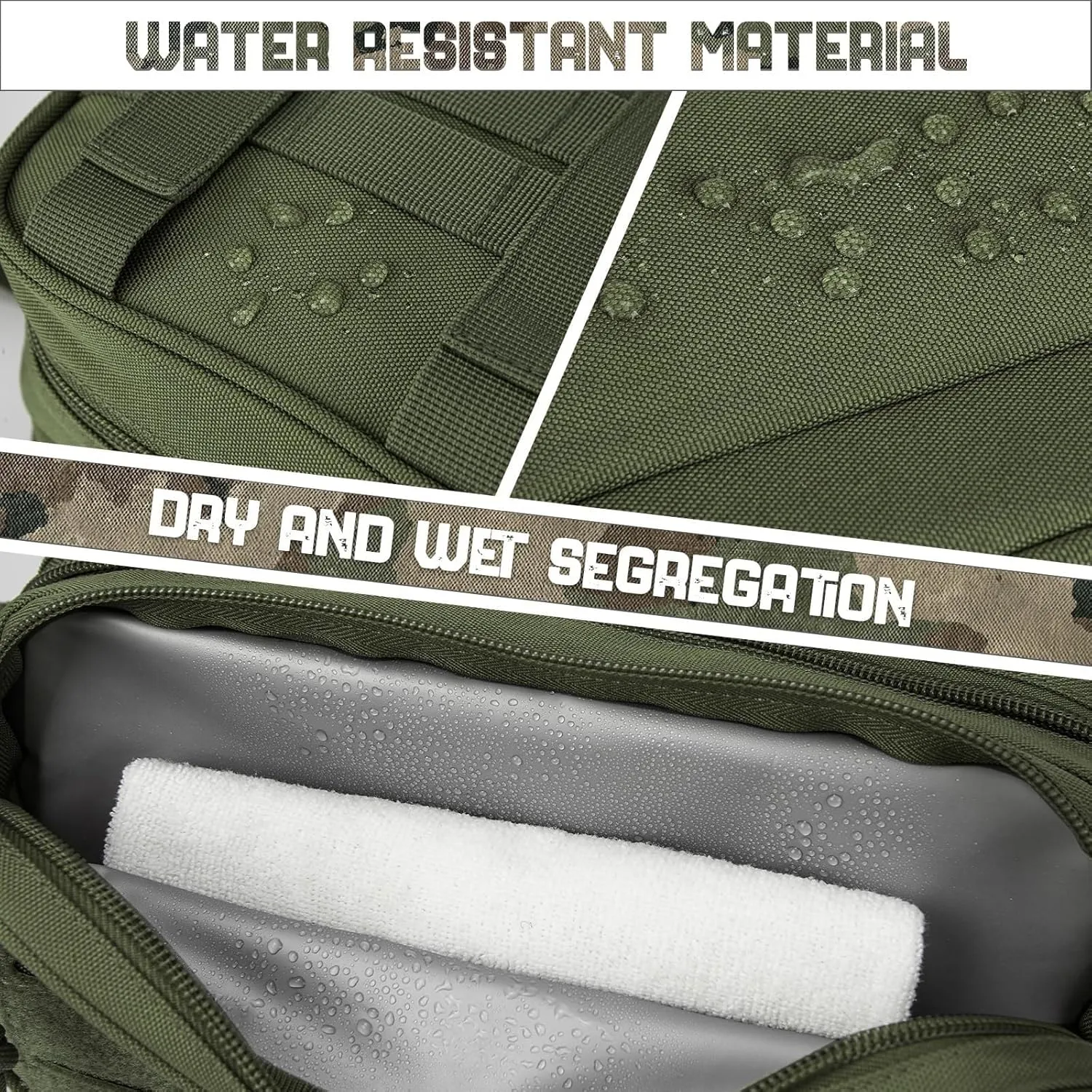 Tactical Toiletry Bag for Men, Compact Dopp Kit Mens Shaving Kit Travel Shower Bag, Utility Laser Cut EDC Tool Pouch Bag Horizontal Modular Pouches(G)