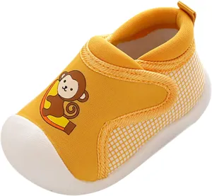 Toddler Girls Boys Leisure Shoes Cotton Cloth ??artoon Animal Prints Soft Flat Bottom Breathable Slip Fashion Kids Shoes