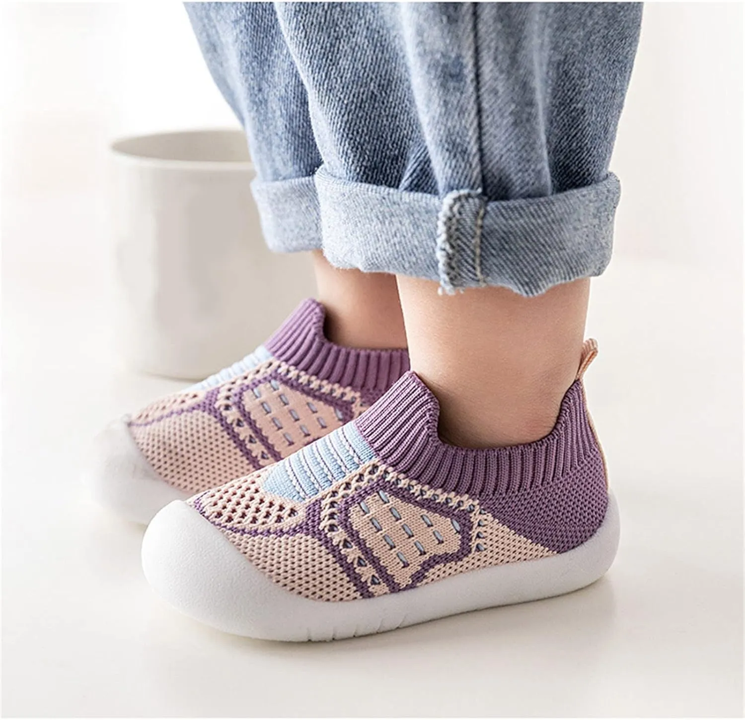 Toddler Kids Infant Newborn Baby Boys Girls Shoes First Walkers Breathable Soft Antislip Kids Indoor Soccer Shoes