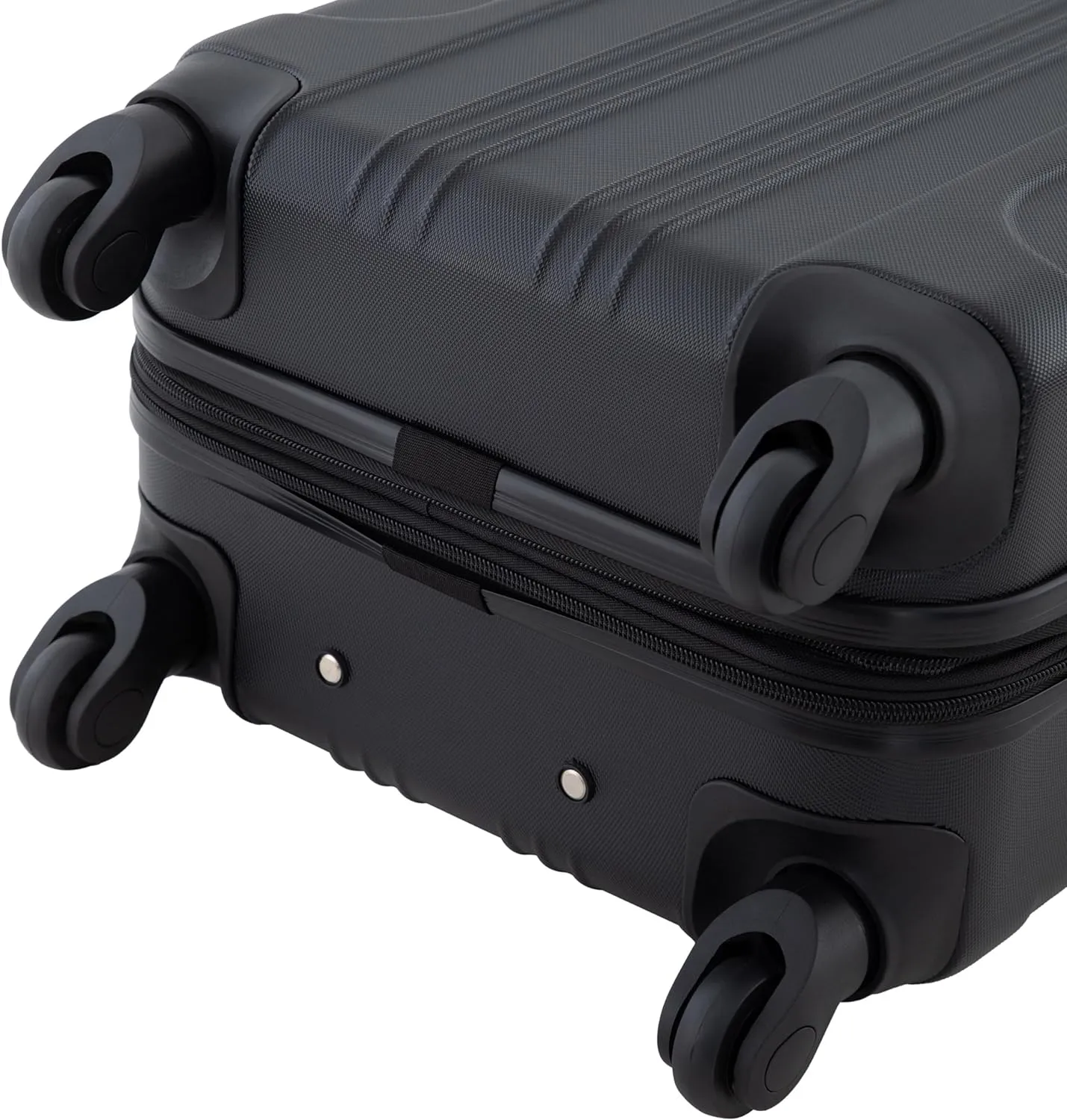 Travelers Club Chicago Hardside Expandable Spinner Luggage, Black, 20" Carry-On