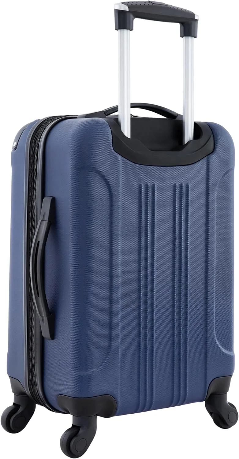 Travelers Club Chicago Hardside Expandable Spinner Luggage, Navy Blue, 20" Carry-On