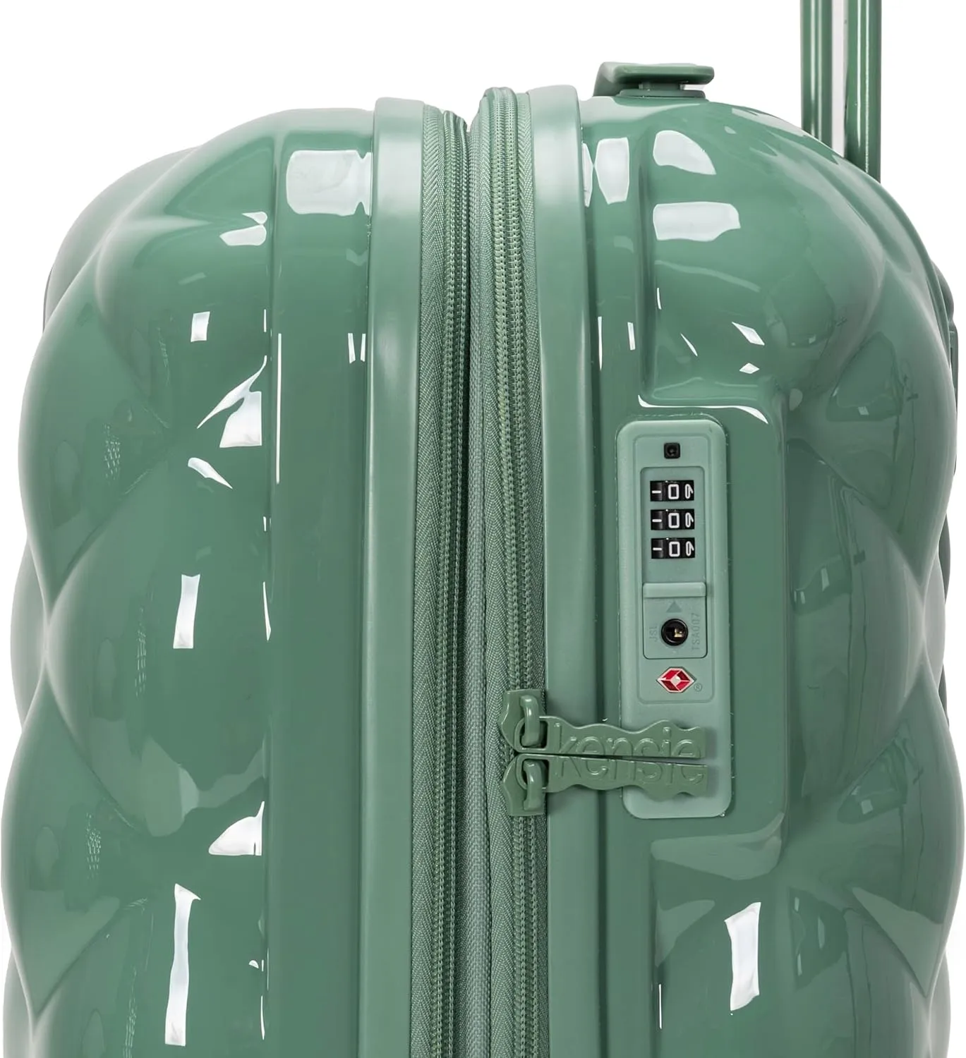 Travelers Club Women's Alluring 3 Piece Luggage Set, Basil