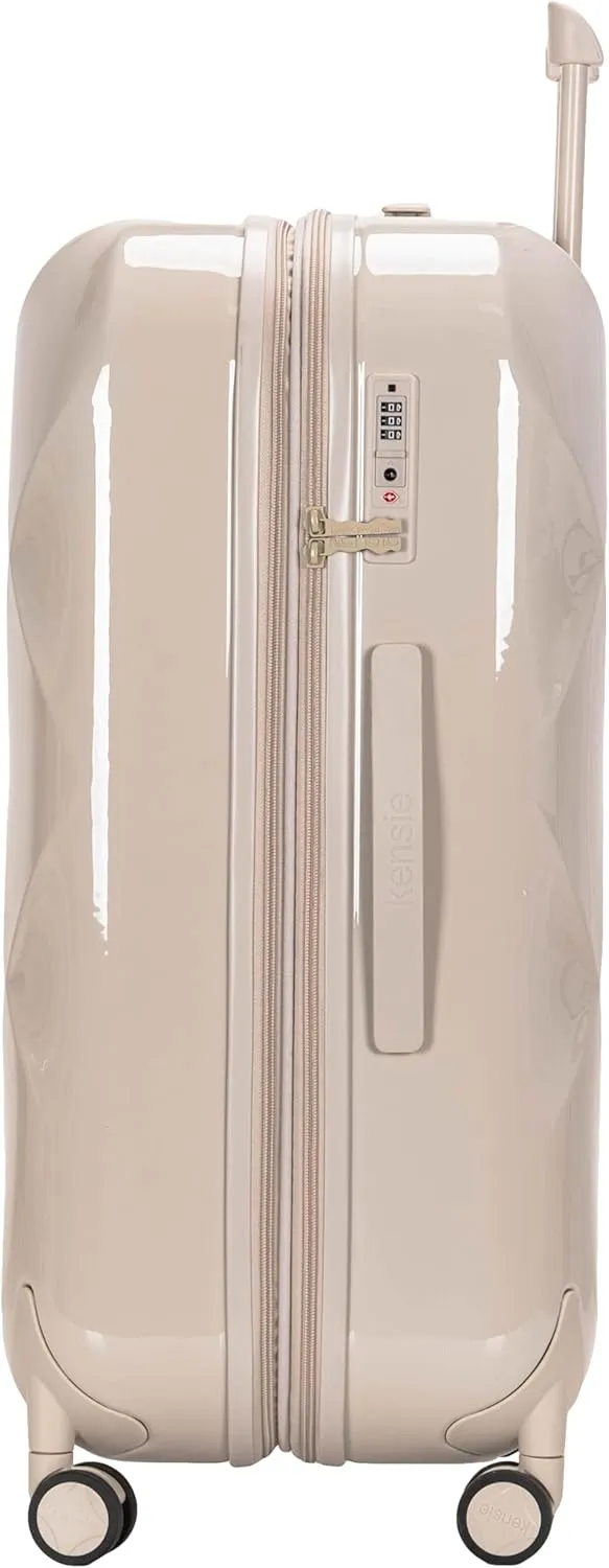 Travelers Club Women's Enchanting 3 Piece Luggage Set, Fog