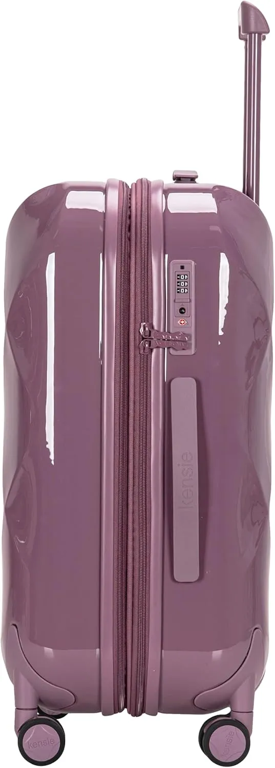 Travelers Club Women's Enchanting 3 Piece Luggage Set, Wistful Mauve