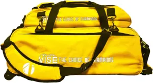 VISE Three Ball Tote Roller Bowling Bag with Shoe Pouch Yellow