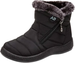 Winter Boots for Women Fashion Fur Womens Tall Waterproof Rubber Boots R Warm for Snow Woman Winter Boots Wide Women's Black Dressy Winter Boots Botas Para El Frio De Mujer Elegantes Sales Clearance