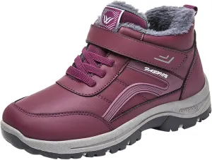 Winter Snow Boots for Women Extra Wide Calf Women's Slip on Work Boots Waterproof Womens Winter Warm Knee High Down Snow Boots Waterproof Zapatos De Nieve Para Mujer Botas De Trabajo Para Nieve