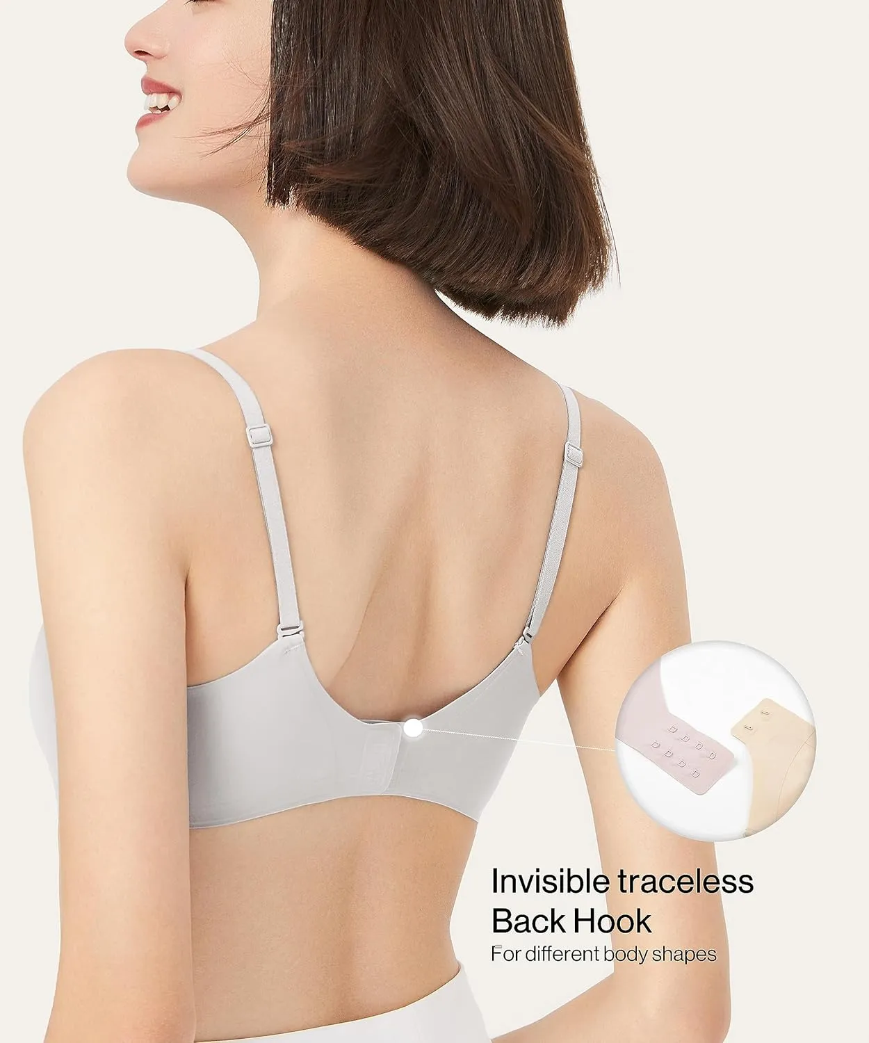 Women's Breathable OneSize Wireless Seamless Diamond Vest Bra
