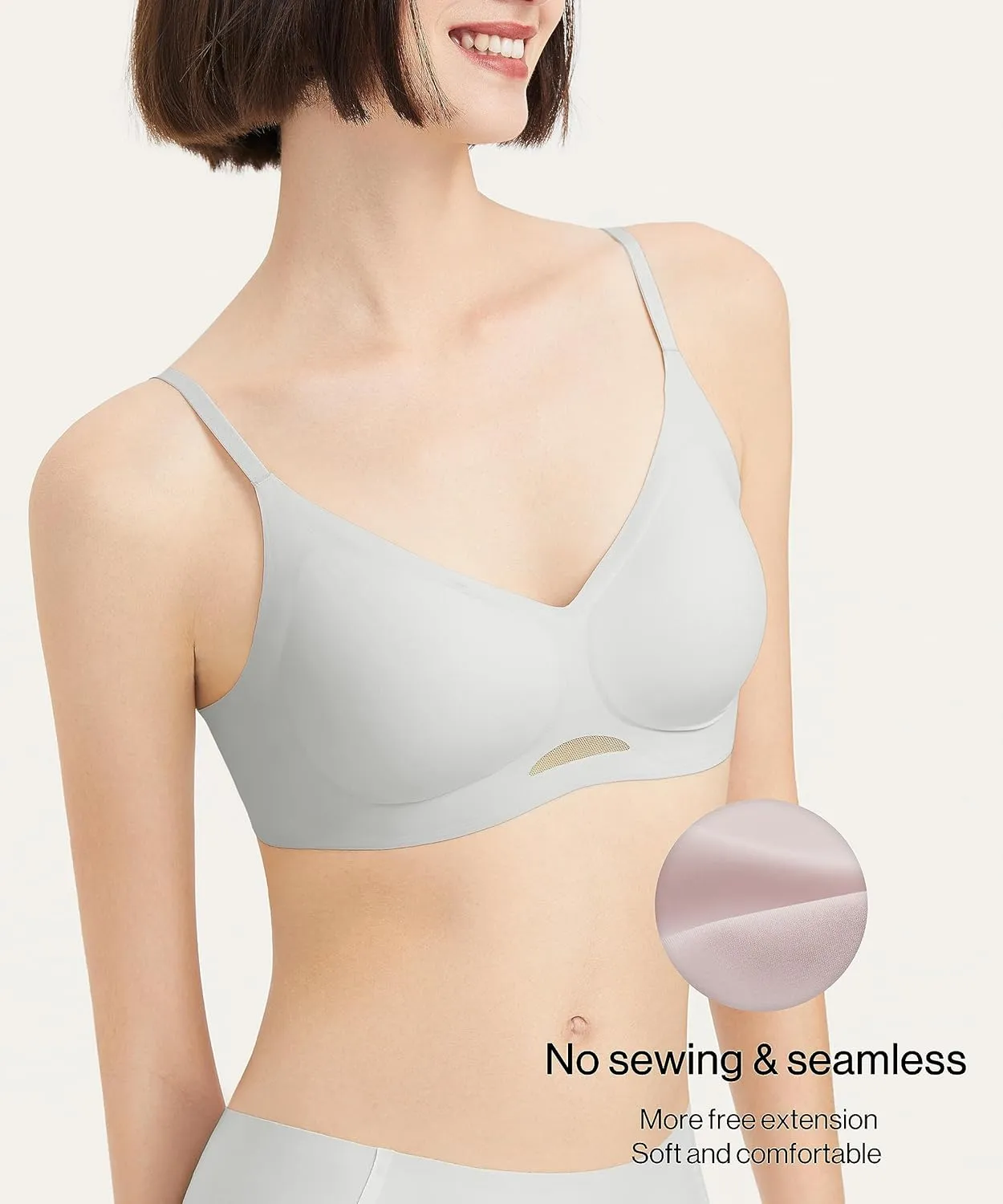 Women's Breathable OneSize Wireless Seamless Diamond Vest Bra