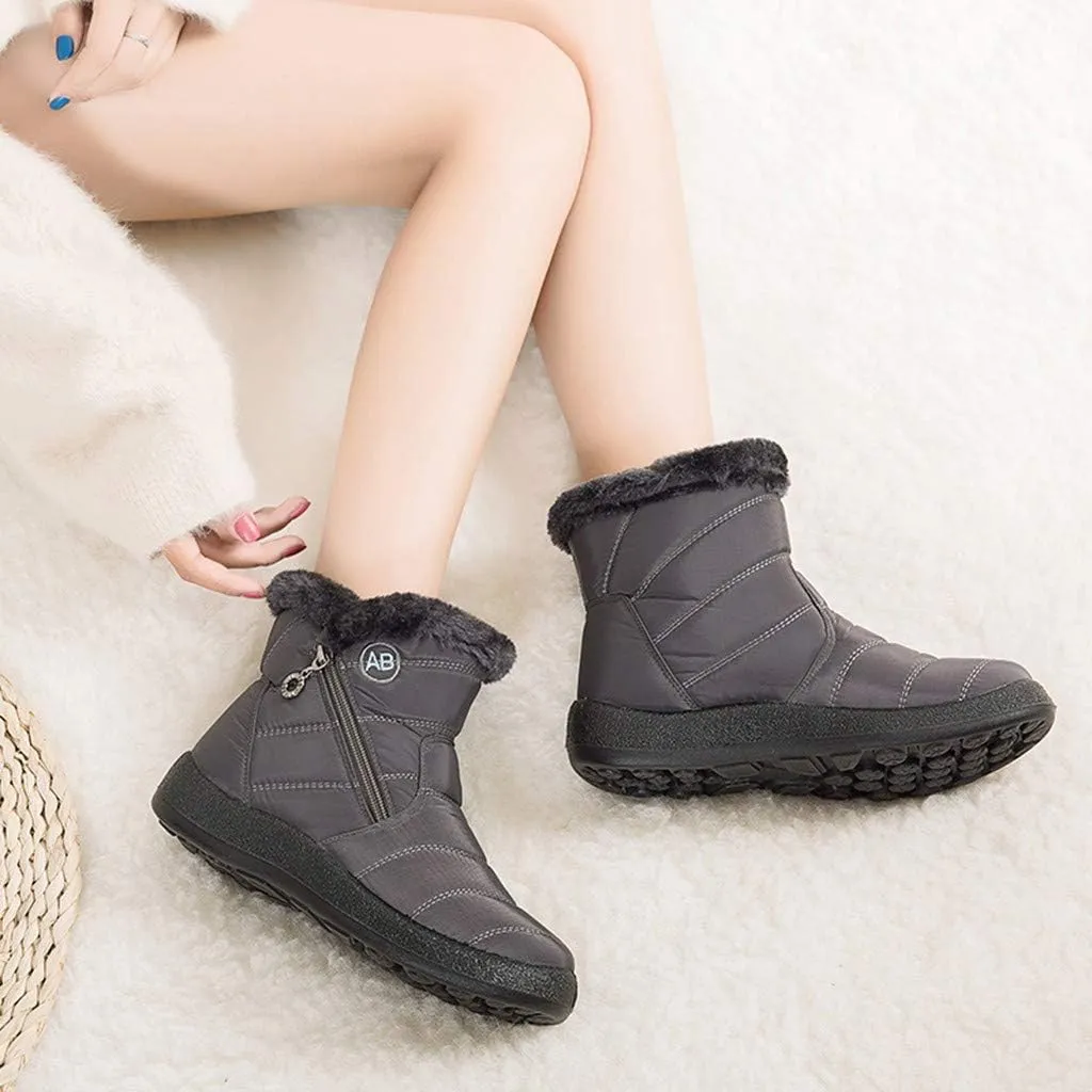 Womens Snow Boots Size 10 White Waterproof Womens Snow Boots Women Winter Boots Black Winter Boots for Women Wide Width Botas Para La Nieve De Mujer Waterproof Calientitas