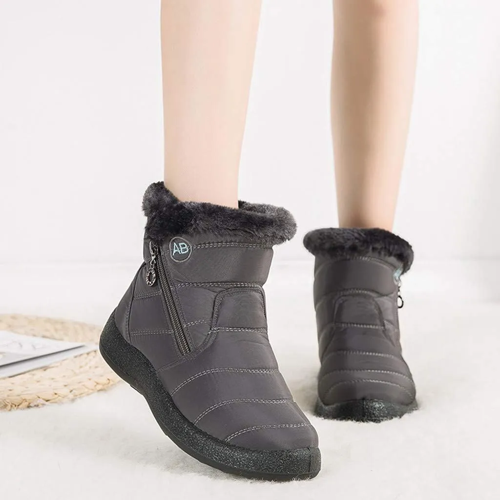 Womens Snow Boots Size 10 White Waterproof Womens Snow Boots Women Winter Boots Black Winter Boots for Women Wide Width Botas Para La Nieve De Mujer Waterproof Calientitas