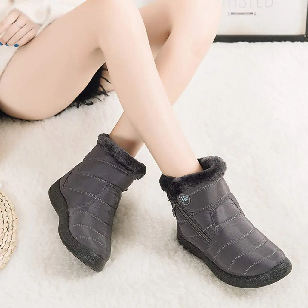 Womens Snow Boots Size 10 White Waterproof Womens Snow Boots Women Winter Boots Black Winter Boots for Women Wide Width Botas Para La Nieve De Mujer Waterproof Calientitas