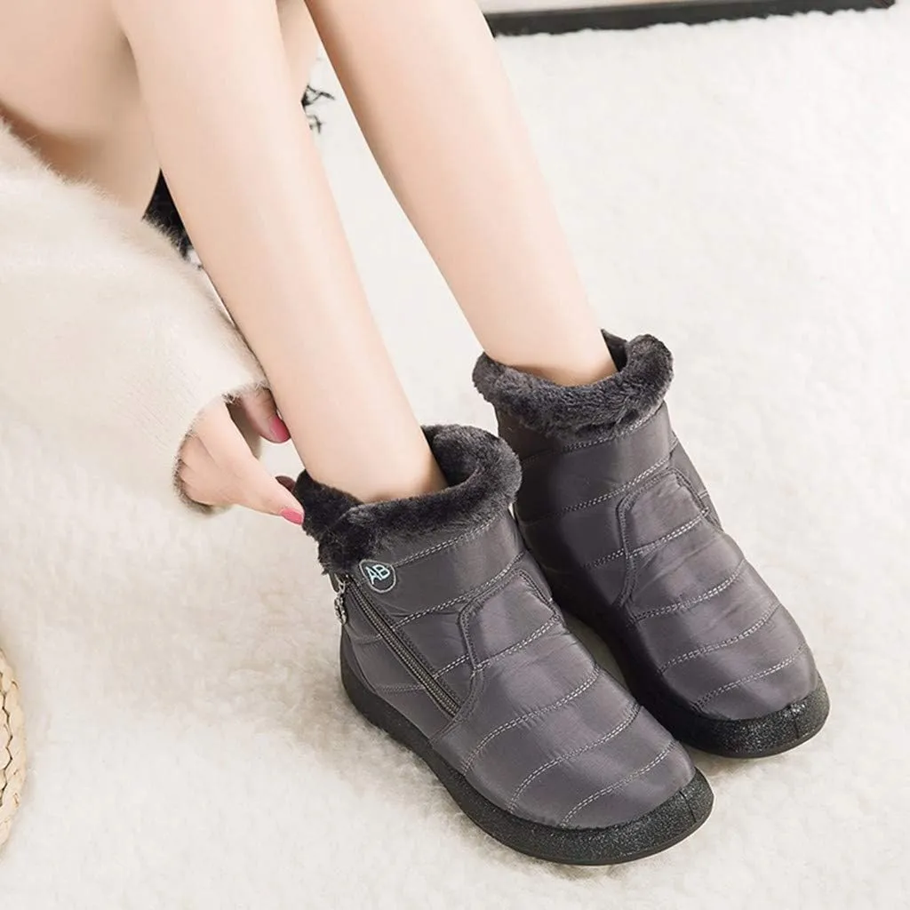 Womens Snow Boots Size 10 White Waterproof Womens Snow Boots Women Winter Boots Black Winter Boots for Women Wide Width Botas Para La Nieve De Mujer Waterproof Calientitas