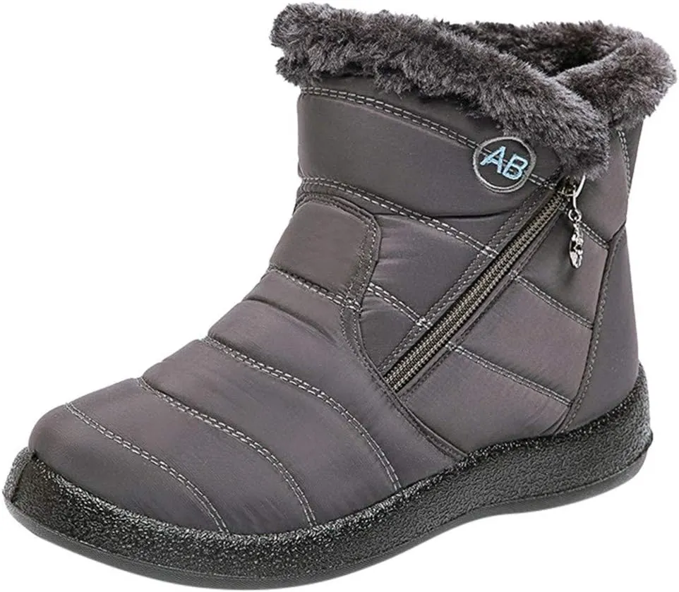 Womens Snow Boots Size 10 White Waterproof Womens Snow Boots Women Winter Boots Black Winter Boots for Women Wide Width Botas Para La Nieve De Mujer Waterproof Calientitas