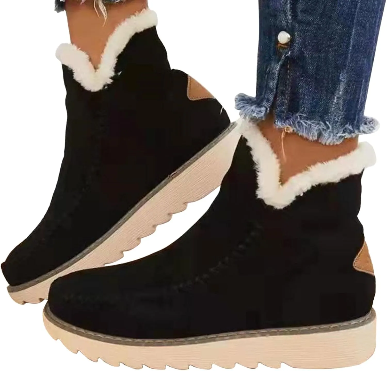 Women's Snow Boots Waterproof Insulated Winter Boots for Women Waterproof Snow Size 10 Womens Wide Snow Boots Wide Width Women Waterproof Boots Wide Calf Snow Boots Wide Calf Women