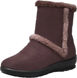 Women's Snow Boots Waterproof Snow Boots Warm Ankle Shoes Cold Weather Outdoor Work Boots Teens Winter Boots