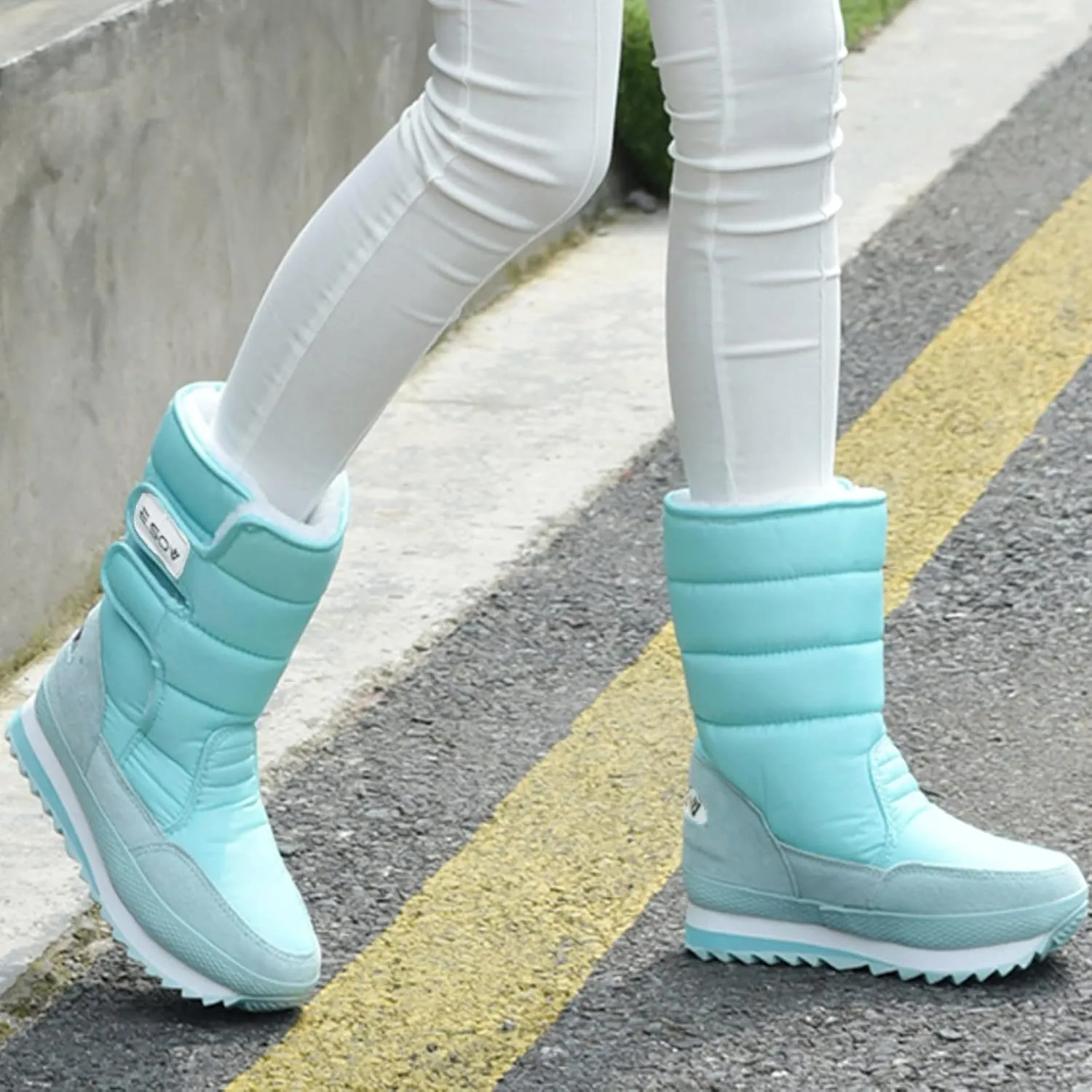 Women's Snow Boots Wide Width 9.5 Women's Snow Boots Ankle Short Fur Boots Womens Insulated Snow Boots Size 9 Outdoor Boots Women Brown Botas De Invierno Para Mujer Negras Largas