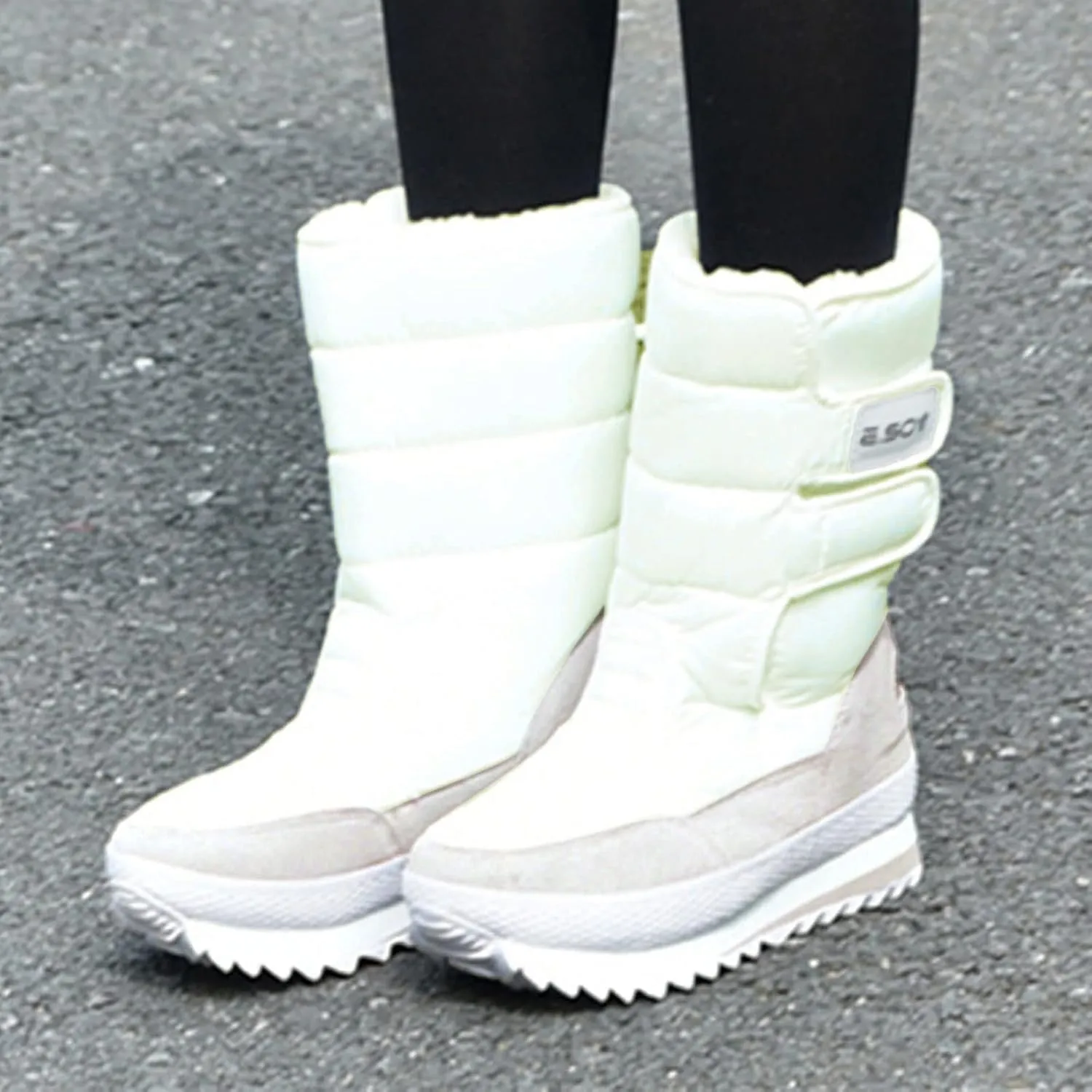 Women's Snowboard Boots Women Waterproof Snow Boots Women's Boots Winter Leather Non Slip Snow Boots Womens Knee High Botas Termicas Para El Trabajo De Mujer