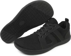 Womens Walking Sneakers Breathable Slip On Tennis Shoes Men's Wide Minimalist Barefoot Sneakers Comfy Casual Non Slip Flat Shoes