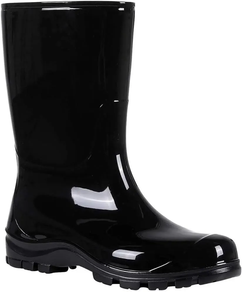 Women's Waterproof Mid Calf Lightweight Cute Booties Out Work Comfortable Garden Shoe