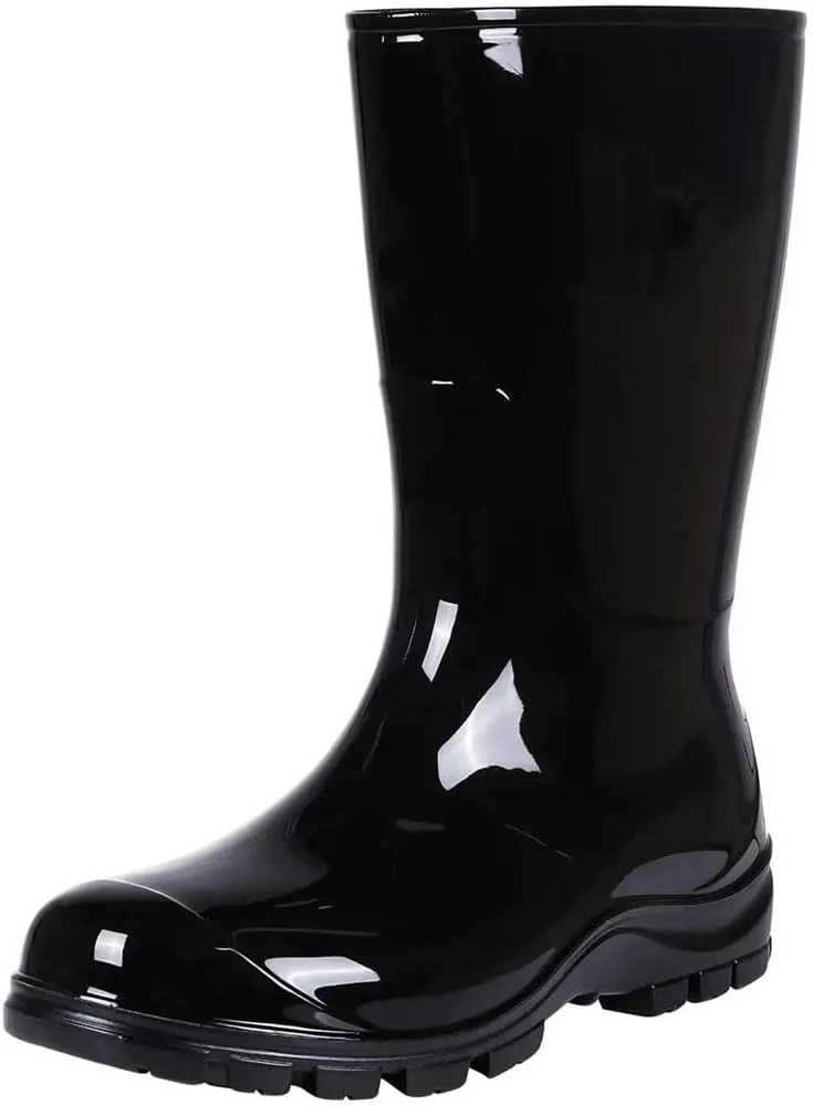 Women's Waterproof Mid Calf Lightweight Cute Booties Out Work Comfortable Garden Shoe
