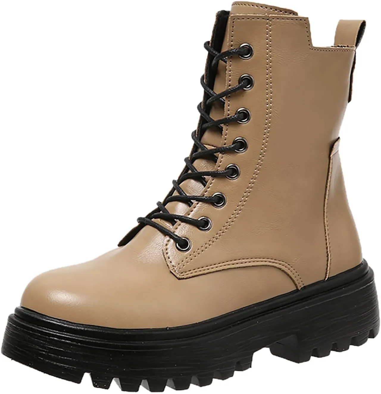 Work Hiking Snow Boots for Women - Waterproof Winter Ankle Shoes Non Slip Fashion Lightweight Casual Cute Fur Warm Booties